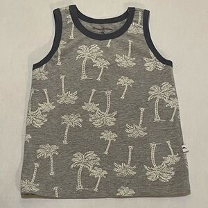 Tommy Bahama Palm Trees Gray Tank Top Shirt Toddler Boys Kids Youth XS (4)